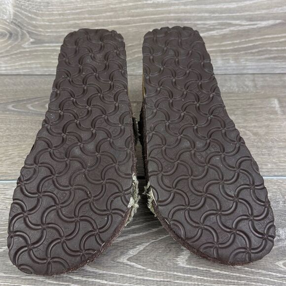 Birkenstock Birki’s Maria Women’s Sz 6/EU 37 Brown Olive Denim Slip On Mules - Picture 7 of 12